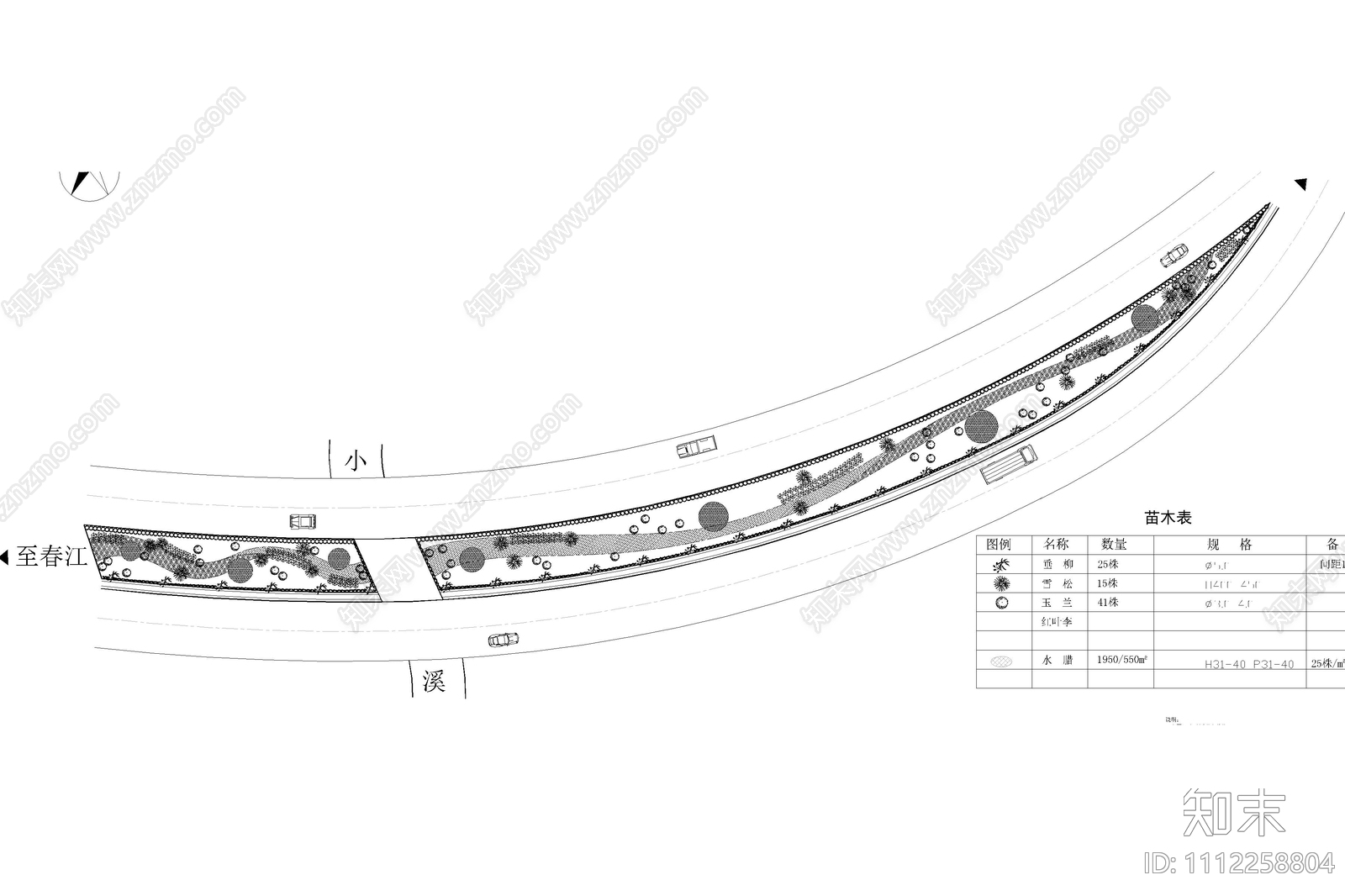 滨江大道规划设计图cad施工图下载【ID:1112258804】