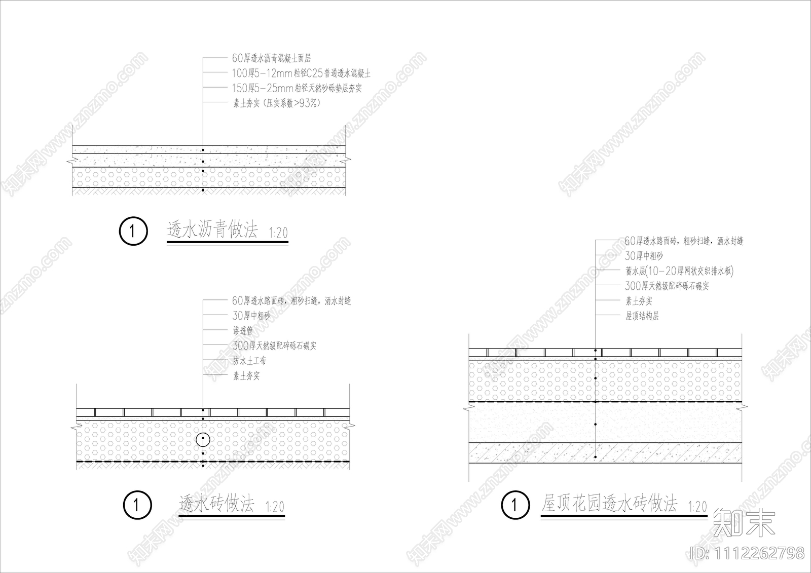 海绵城市雨水花园地面节点施工图下载【ID:1112262798】