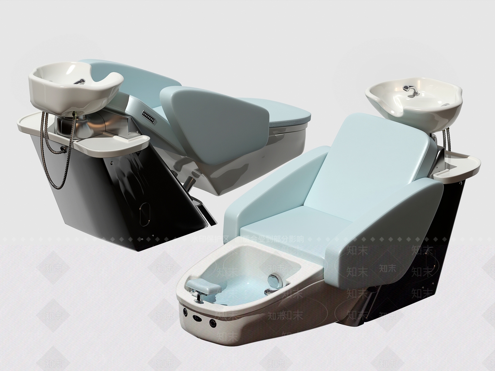 现代洗脚足浴按摩椅3D模型下载【ID:1112284696】