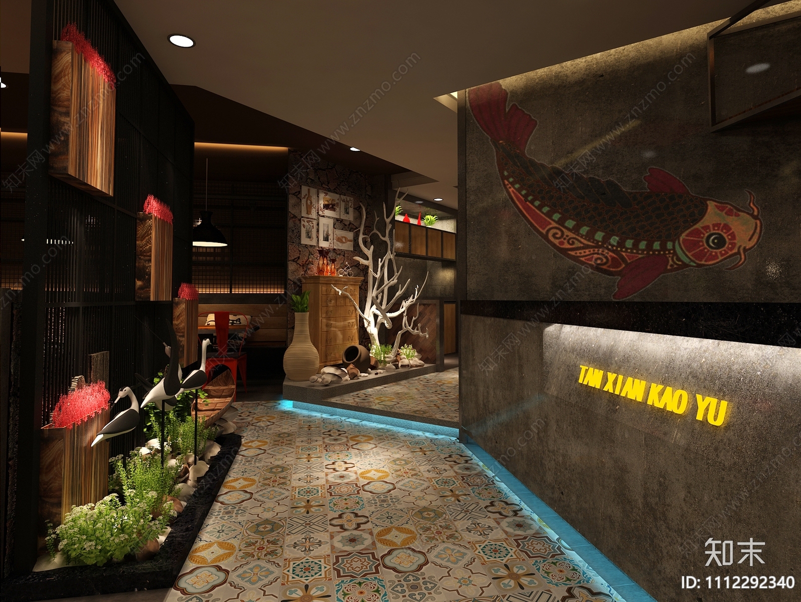 烤鱼店cad施工图下载【ID:1112292340】