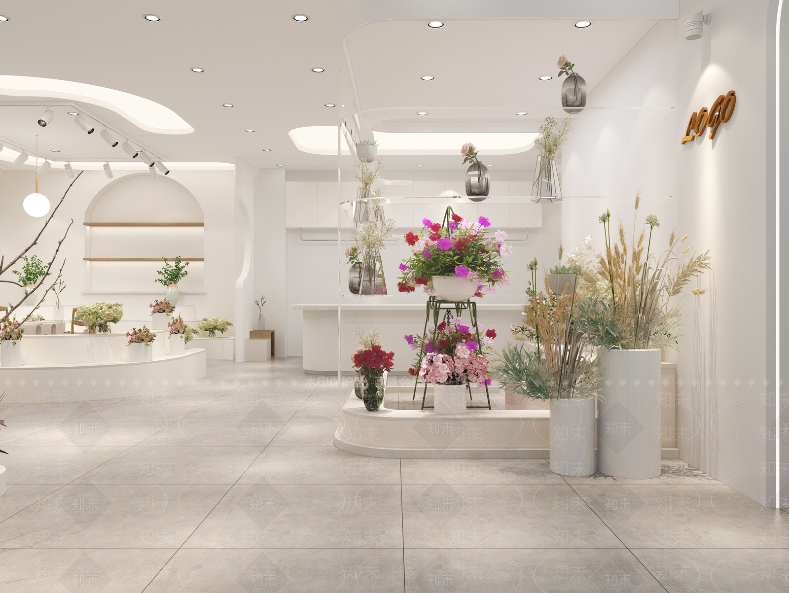 现代花店3D模型下载【ID:1112305000】