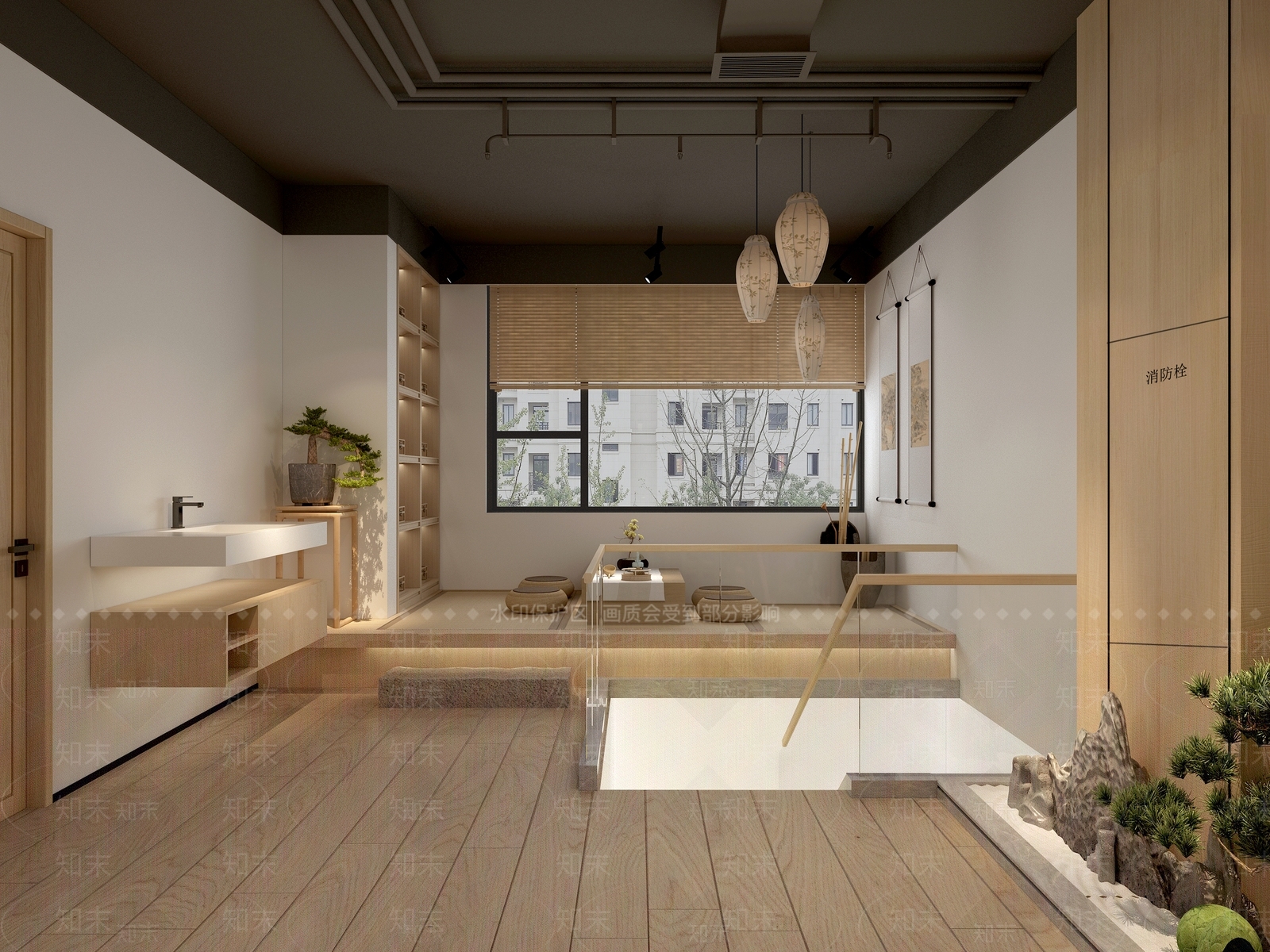 新中式茶楼3D模型下载【ID:1112307655】