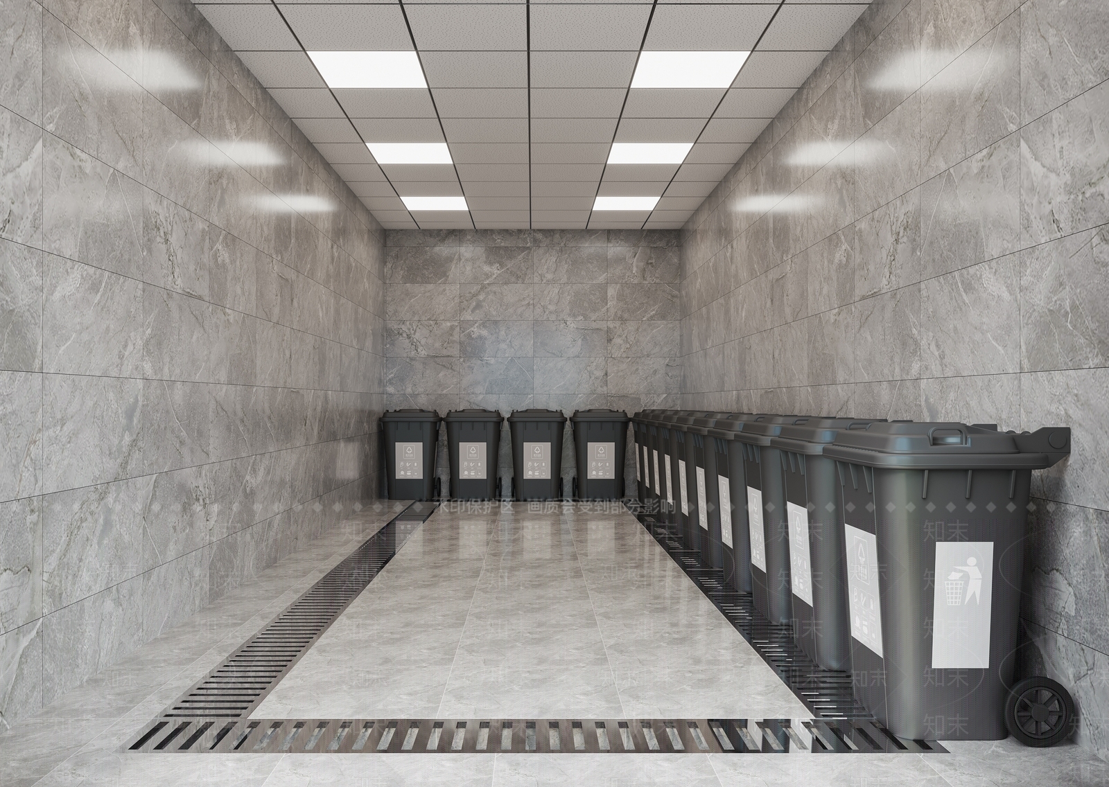 现代垃圾房3D模型下载【ID:1112317205】