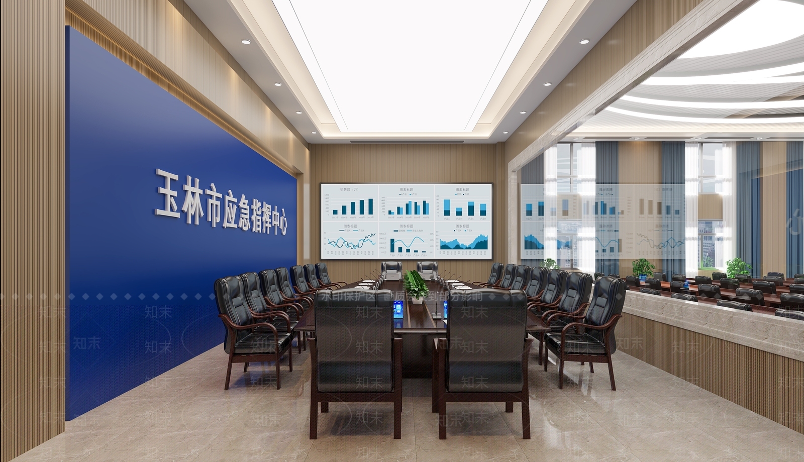 现代指挥控制室3D模型下载【ID:1112317254】