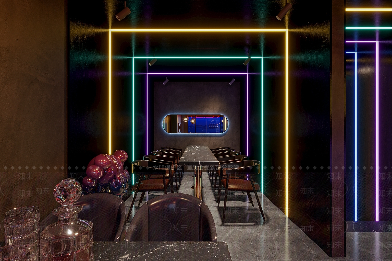 工业风酒吧3D模型下载【ID:1112318508】