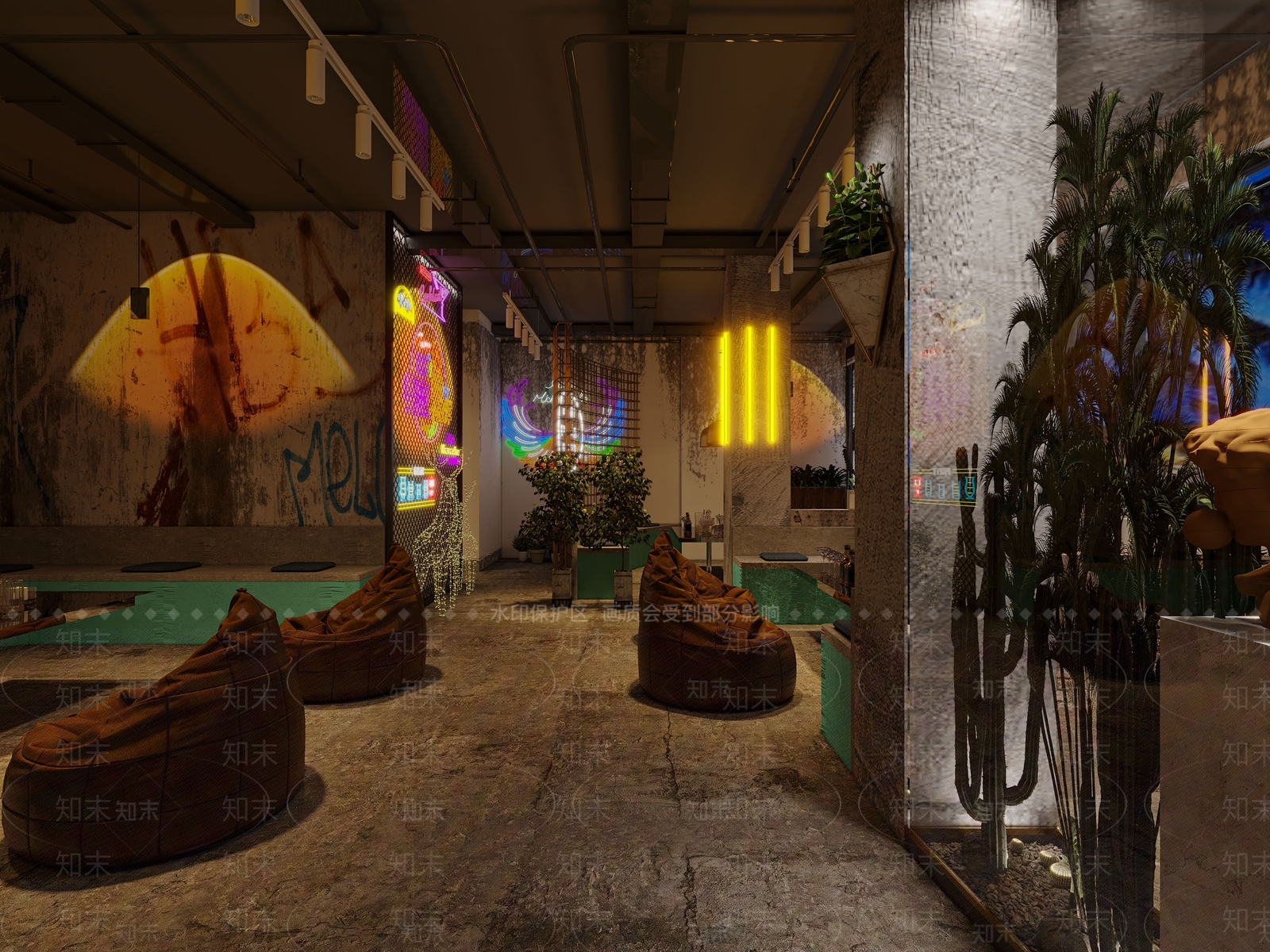 工业风酒吧3D模型下载【ID:1112319297】