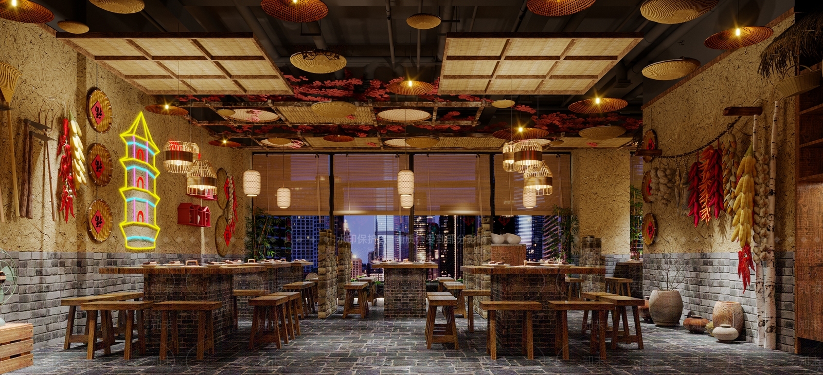 中式玄关3D模型下载【ID:1221802799】