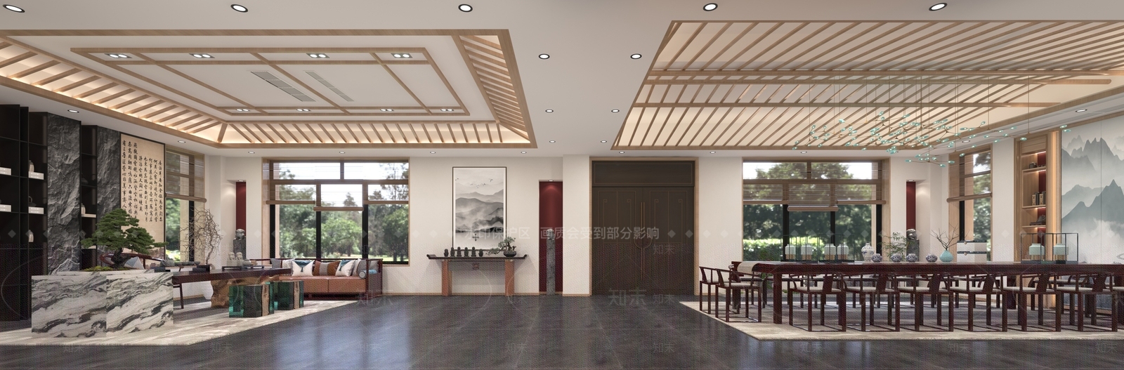 新中式茶馆3D模型下载【ID:1112333807】