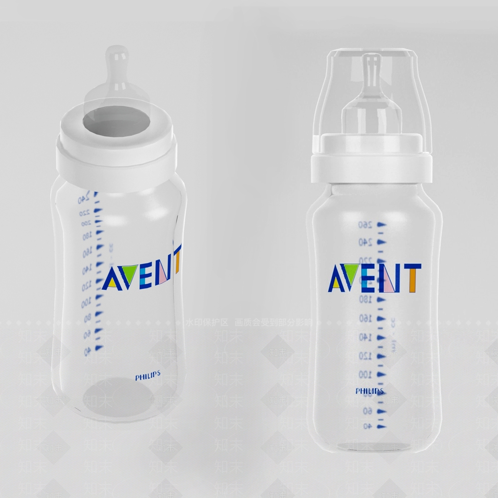 现代奶瓶3D模型下载【ID:1112338505】