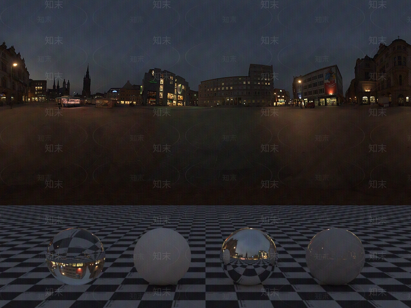 HDR夜景全景贴图下载【ID:1112350443】