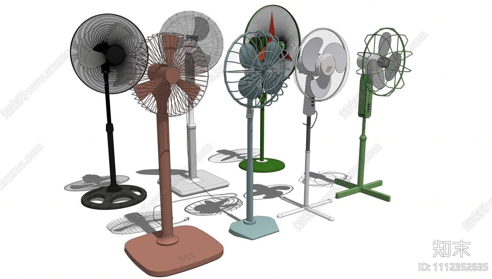 现代电风扇SU模型下载【ID:1112352635】