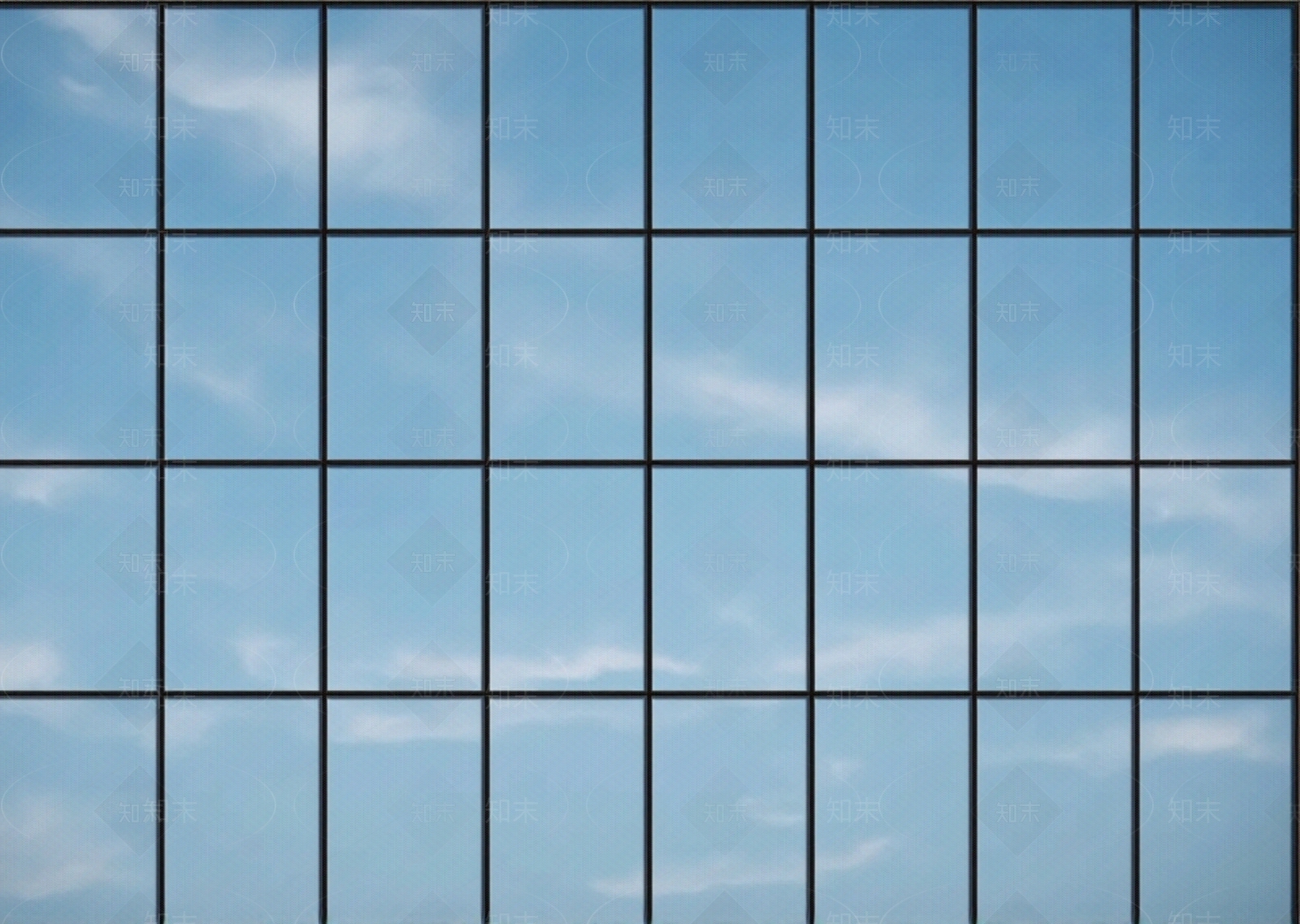 蓝天白云窗户玻璃贴图下载【ID:1195358151】