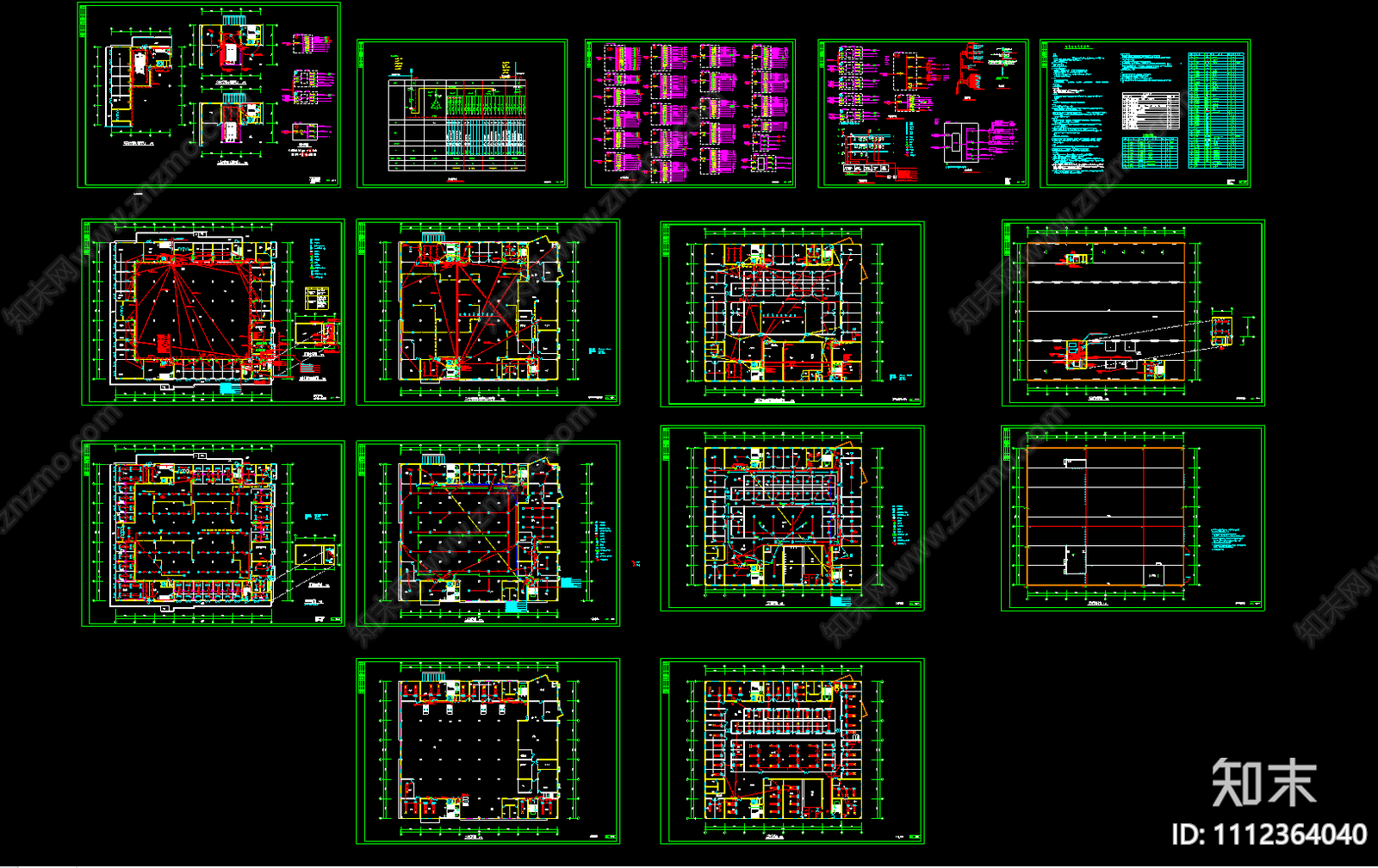 娱乐会所电气CAD施工图下载【ID:1112364040】