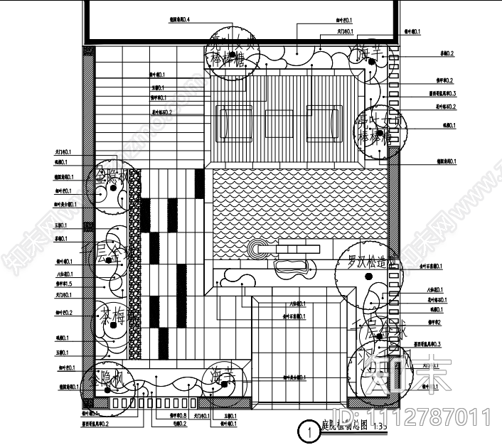 庭院景观绿化水电施工图cad施工图下载【ID:1112787011】