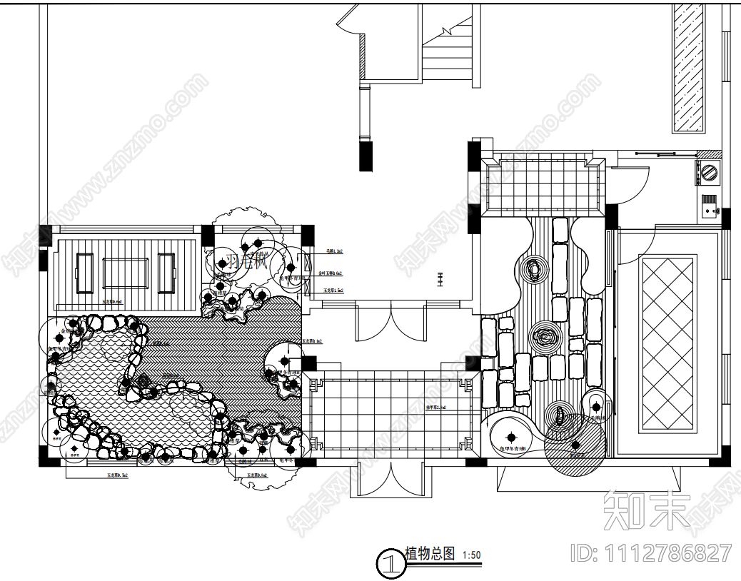 中是庭院景观绿化水电施工图施工图下载【ID:1112786827】