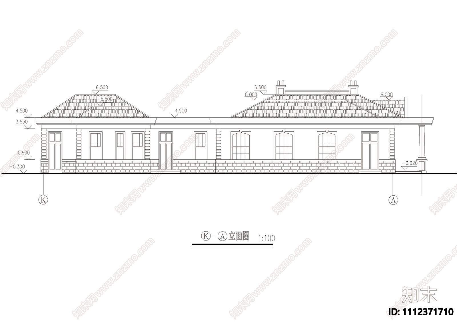 法式食堂建施cad施工图下载【ID:1112371710】