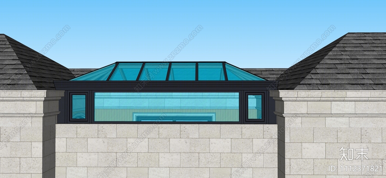 现代阳光房SU模型下载【ID:1112371821】