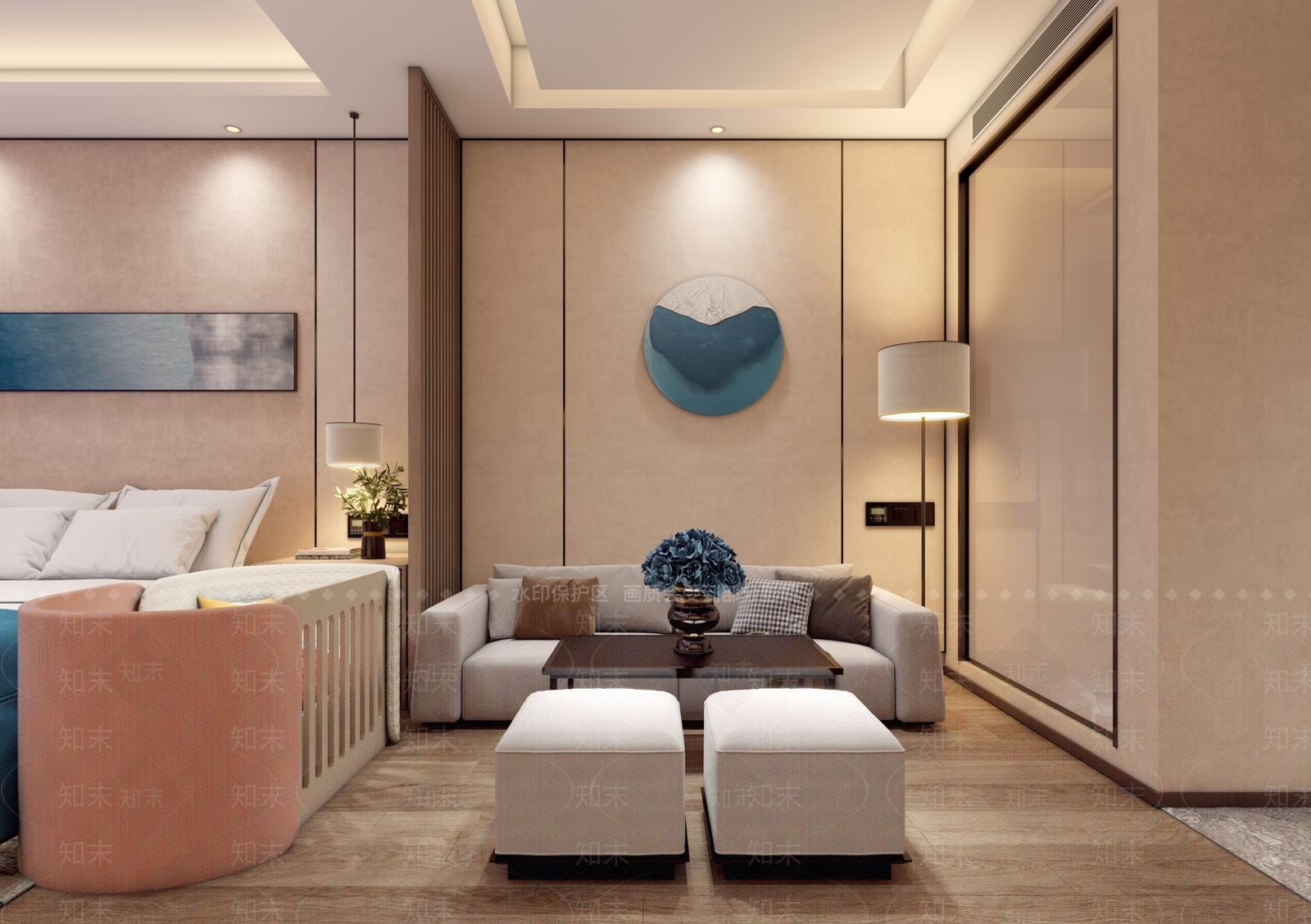 现代月子会所3D模型下载【ID:1112377086】