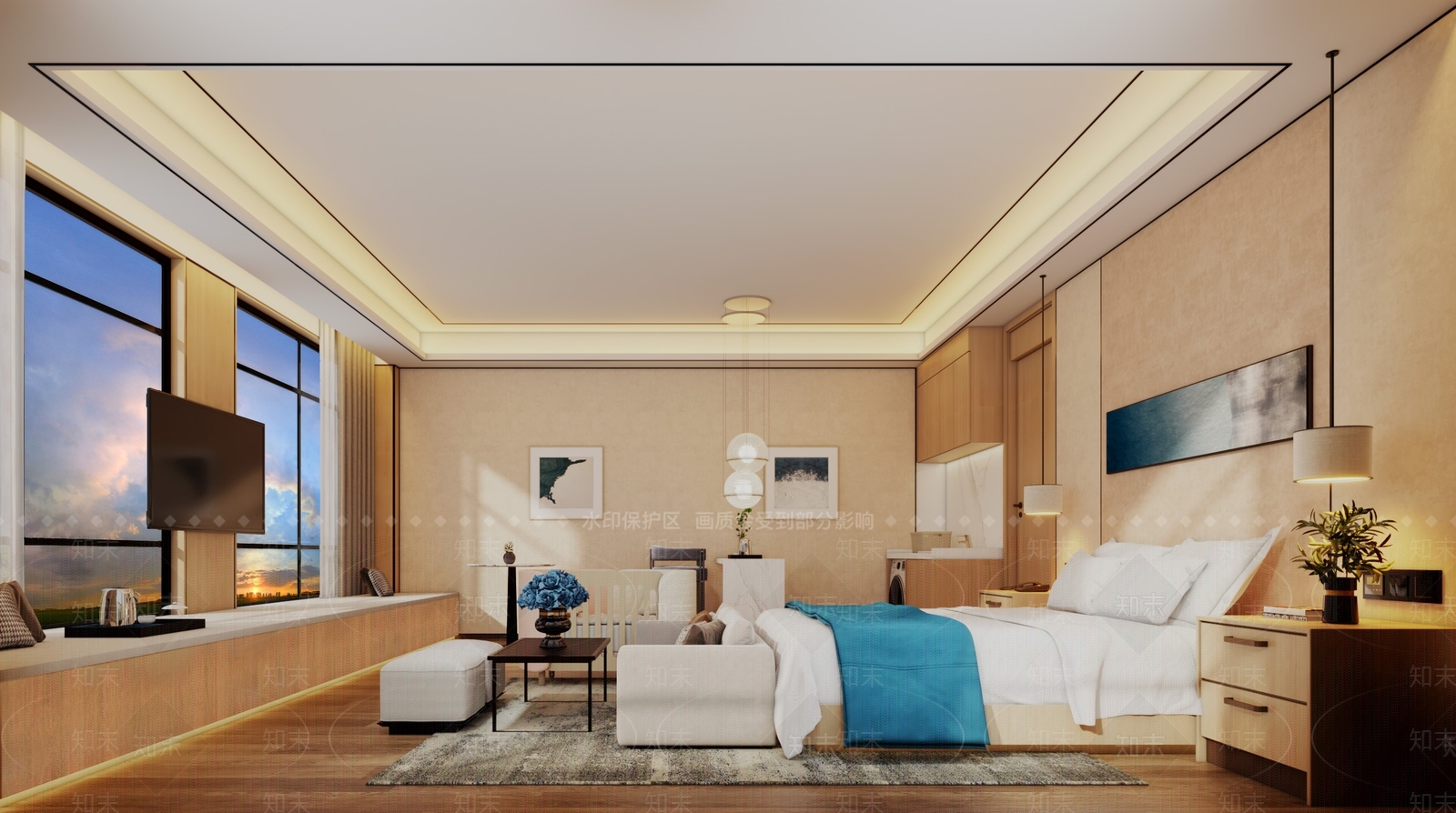 现代月子会所3D模型下载【ID:1112377165】