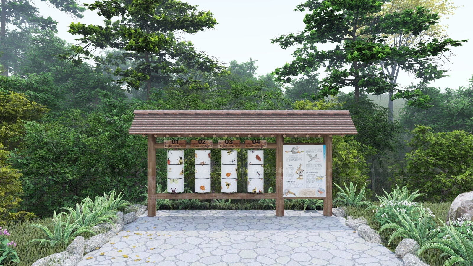 现代宣传栏SU模型下载【ID:1112386314】