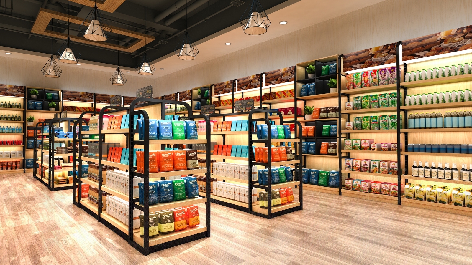 现代简约便利店3D模型下载【ID:1112389118】