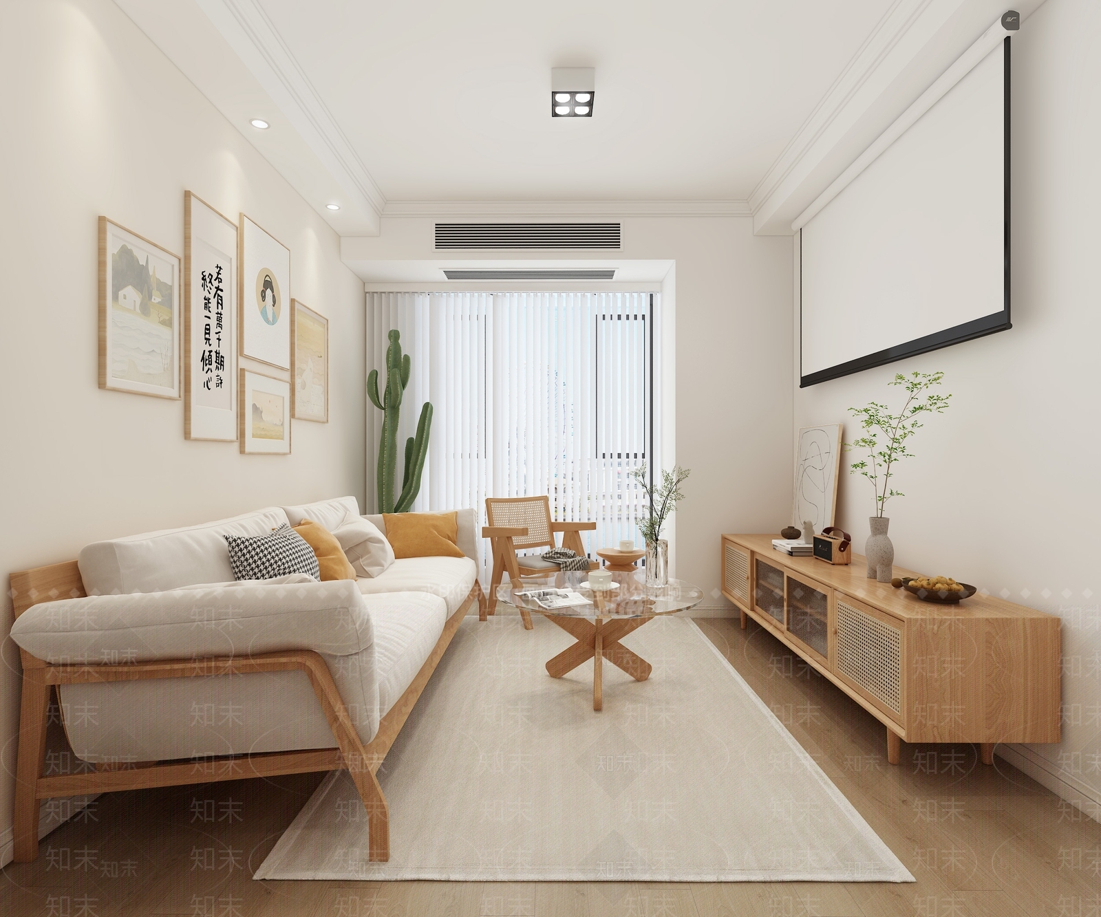北欧单身公寓3D模型下载【ID:1112392652】