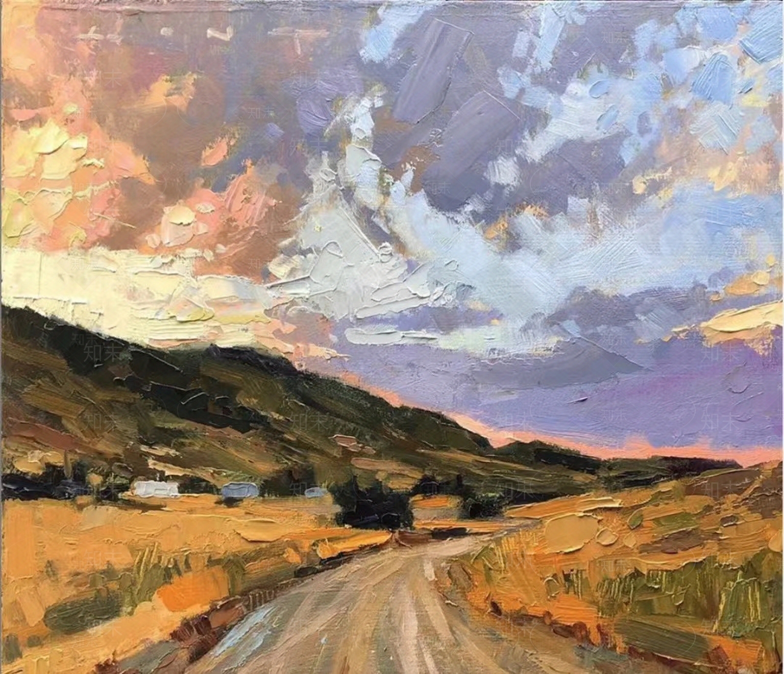 艺术风景油画装饰画贴图下载【ID:1112413311】