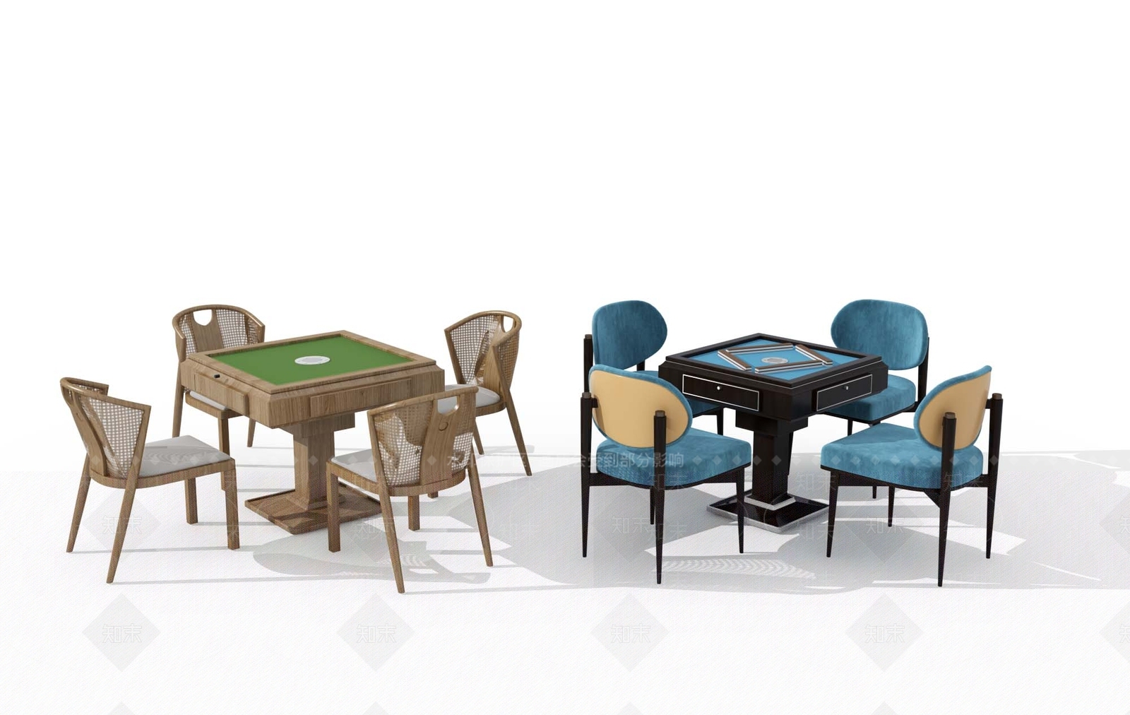 新中式麻将机3D模型下载【ID:1112406321】