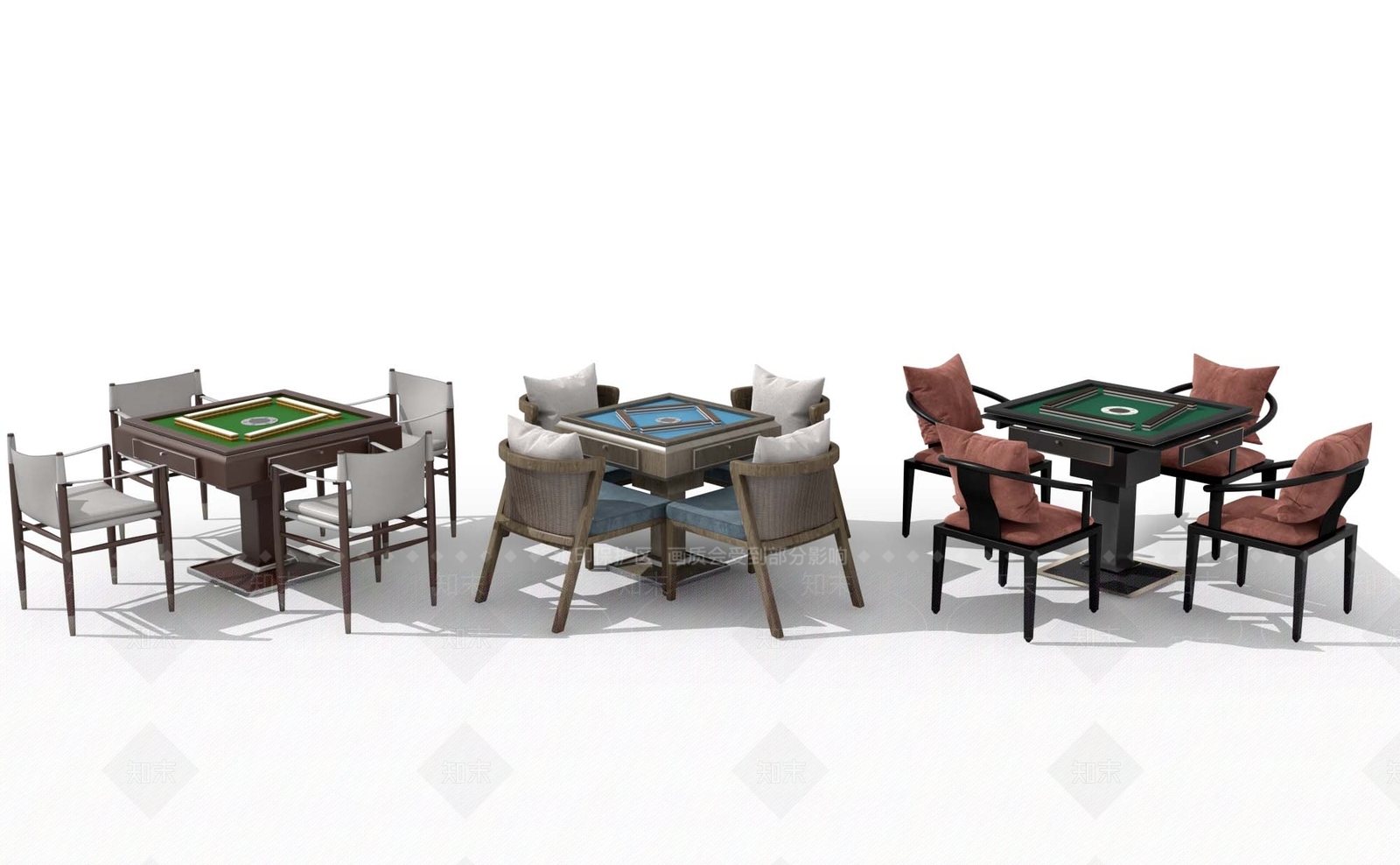 新中式麻将机3D模型下载【ID:1112406321】