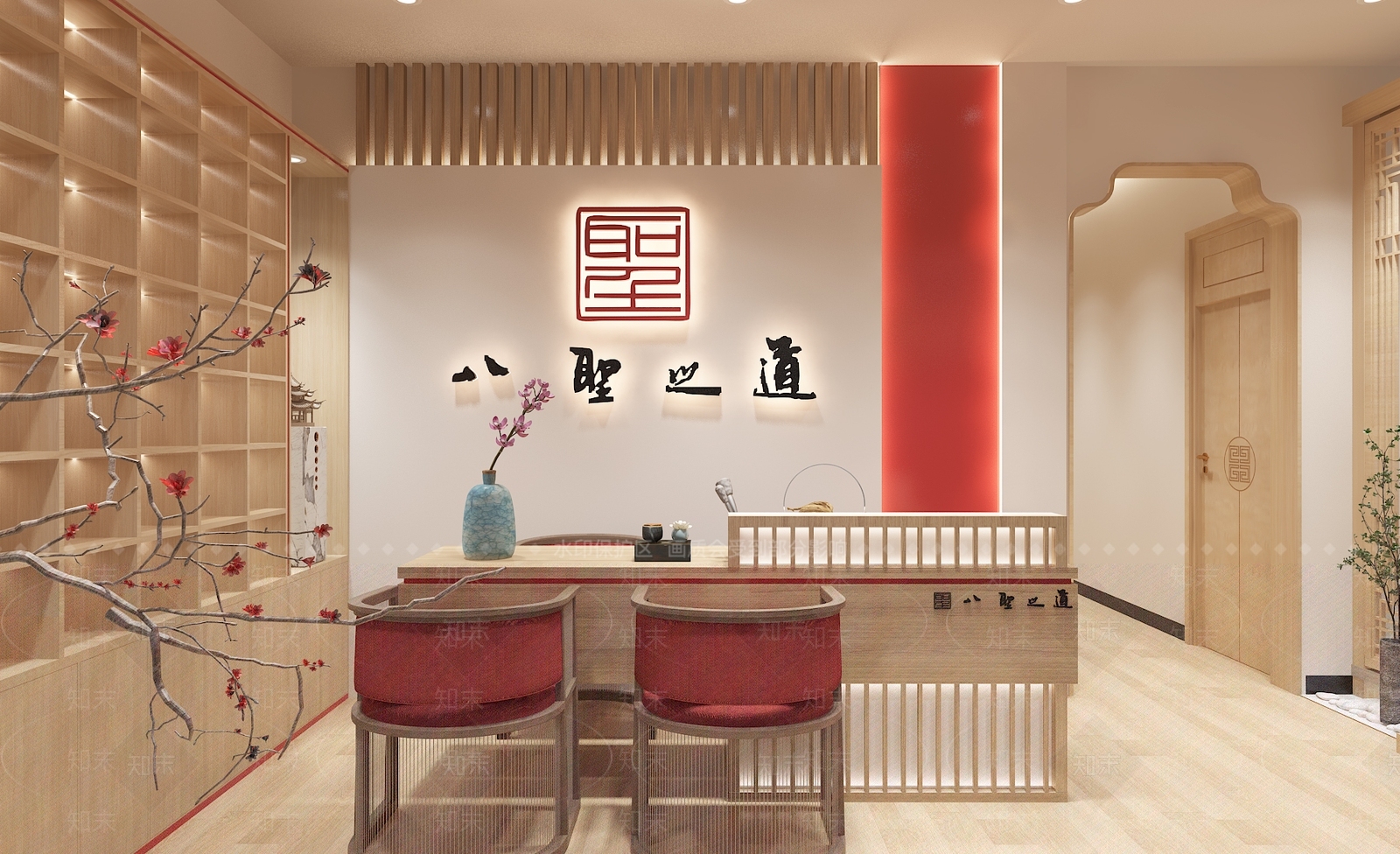 新中式国风国潮茶馆3D模型下载【ID:1112415297】