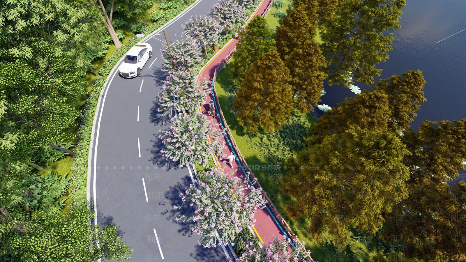 现代道路SU模型下载【ID:1112421068】
