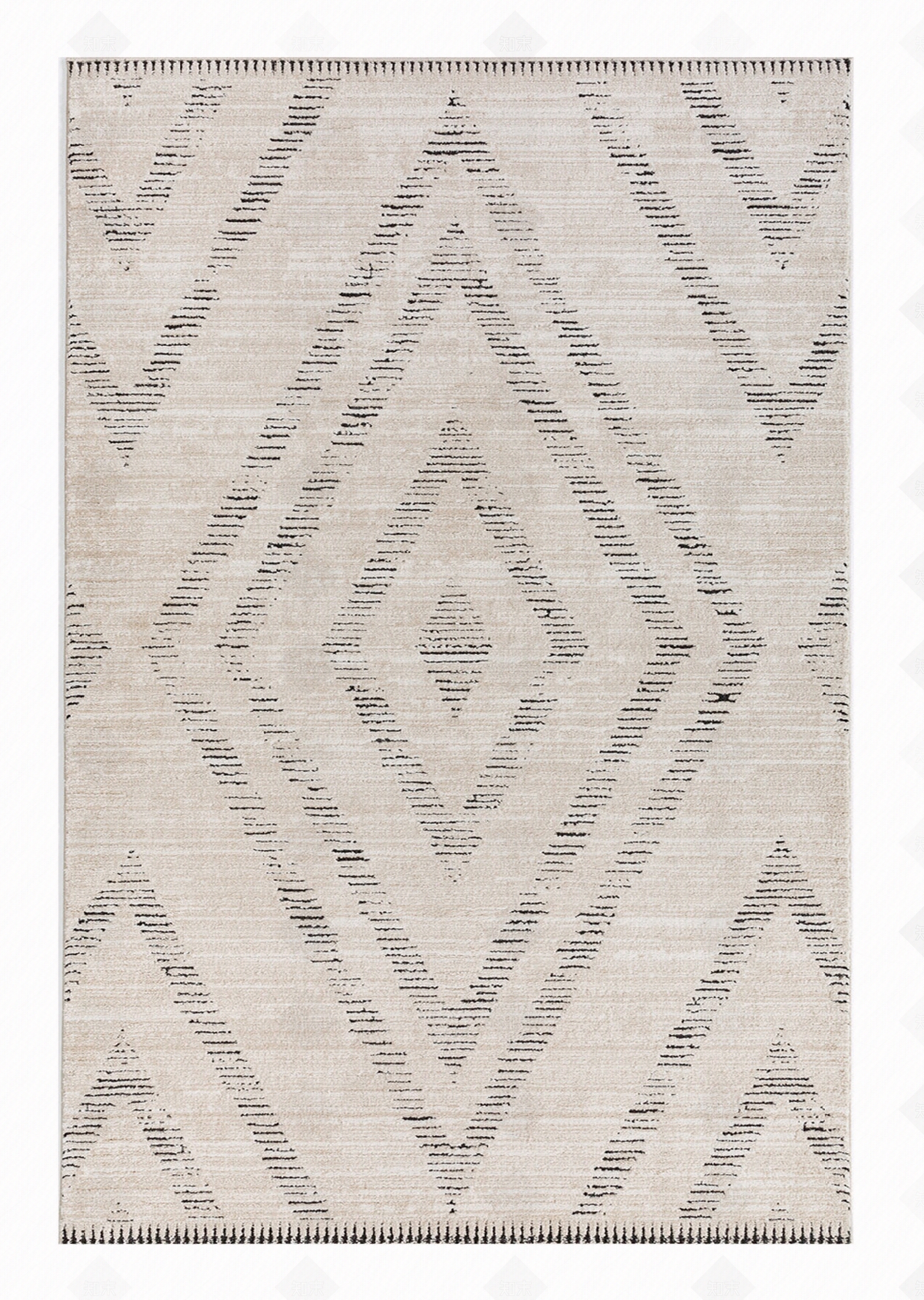 简约米色几何菱形地毯贴图下载【ID:1112441359】