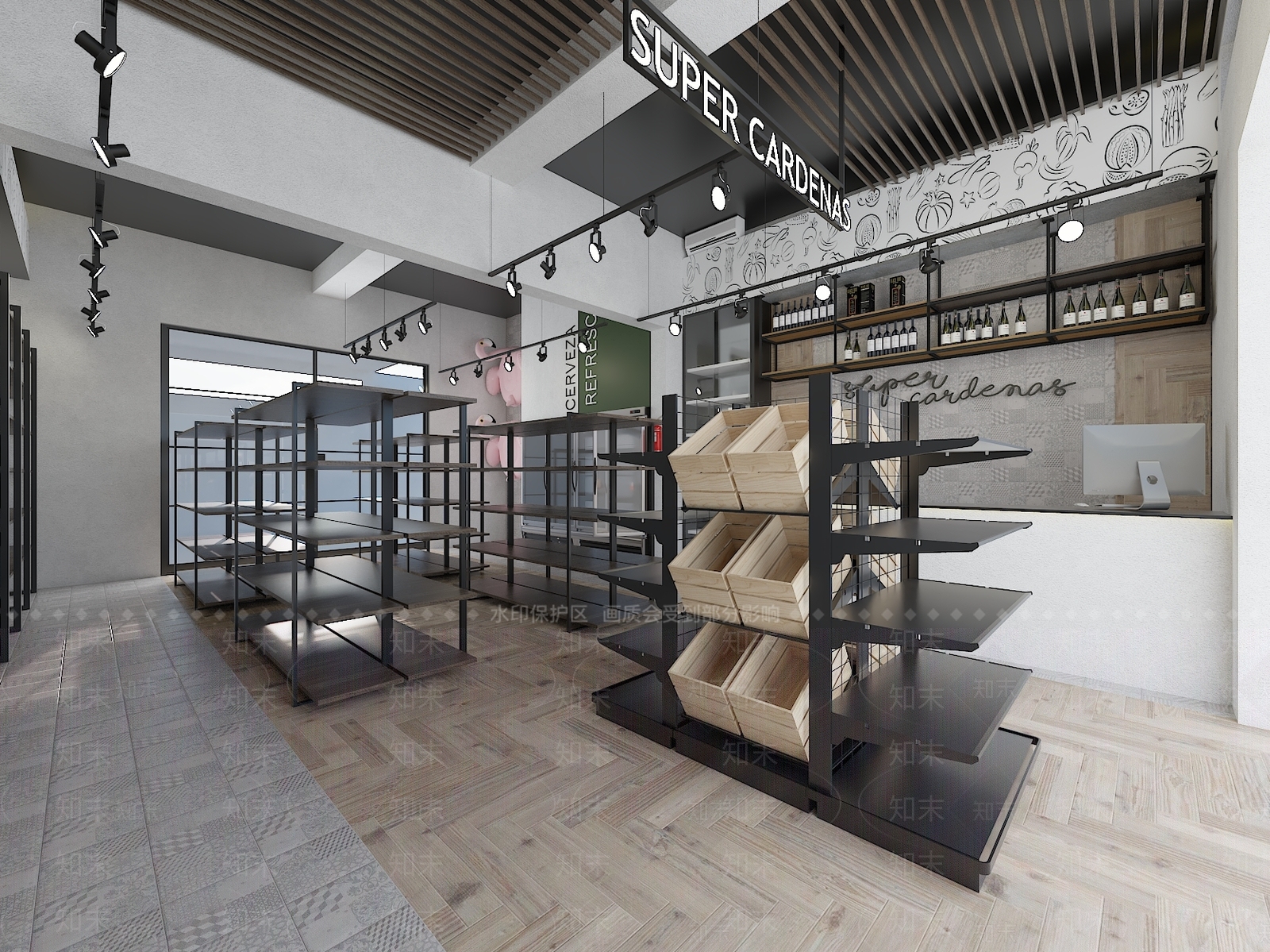 现代便利店SU模型下载【ID:1112446106】