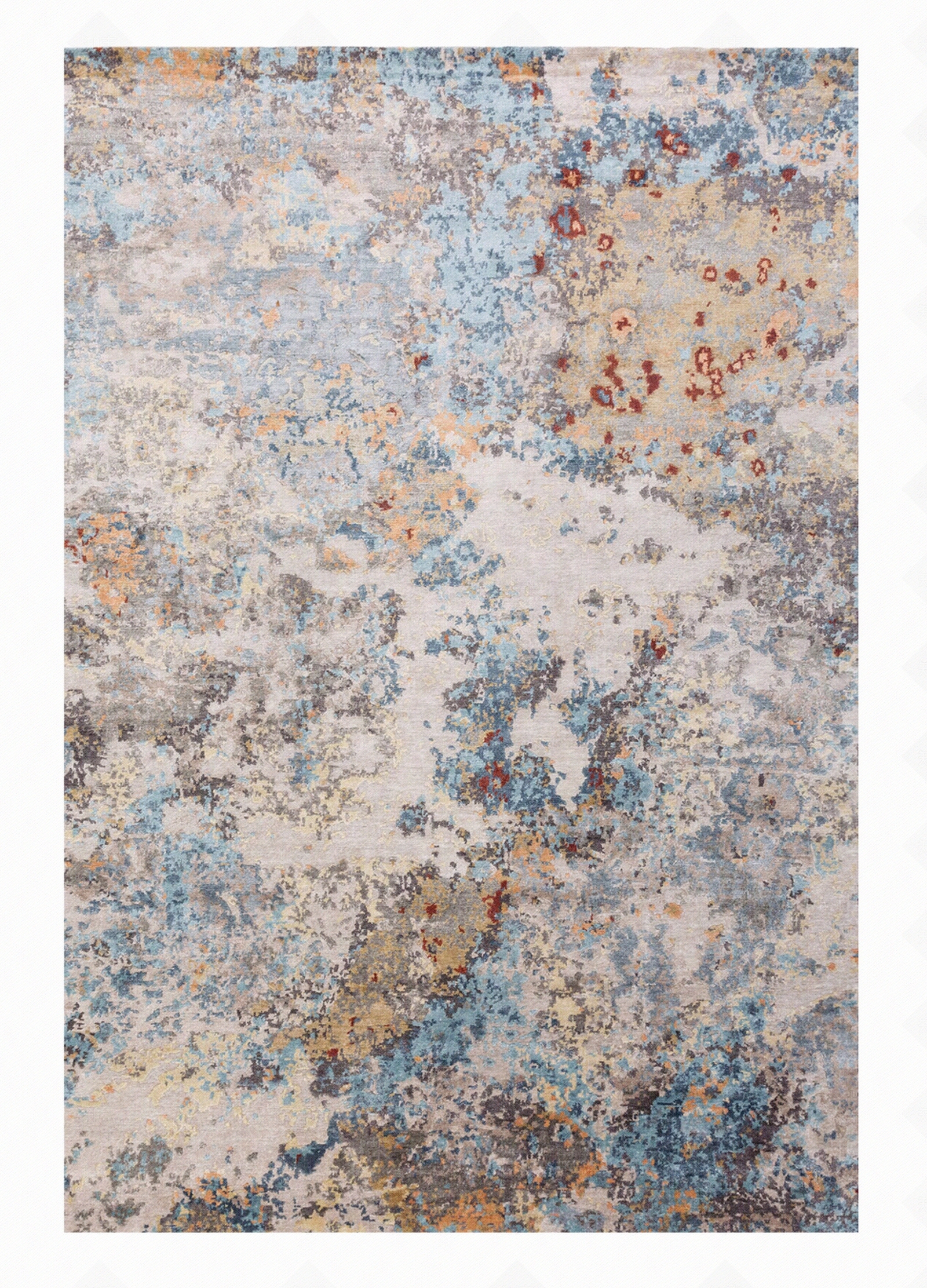 锈蓝色混色新中式纹理地毯贴图下载【ID:1112446877】