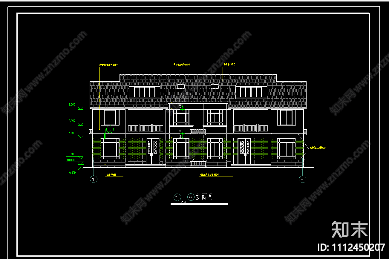 新农村别墅住宅结构cadcad施工图下载【ID:1112450207】