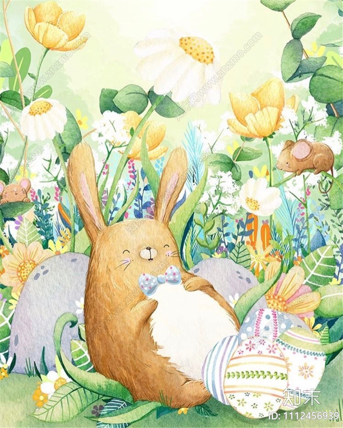 儿童卡通动物装饰画贴图下载