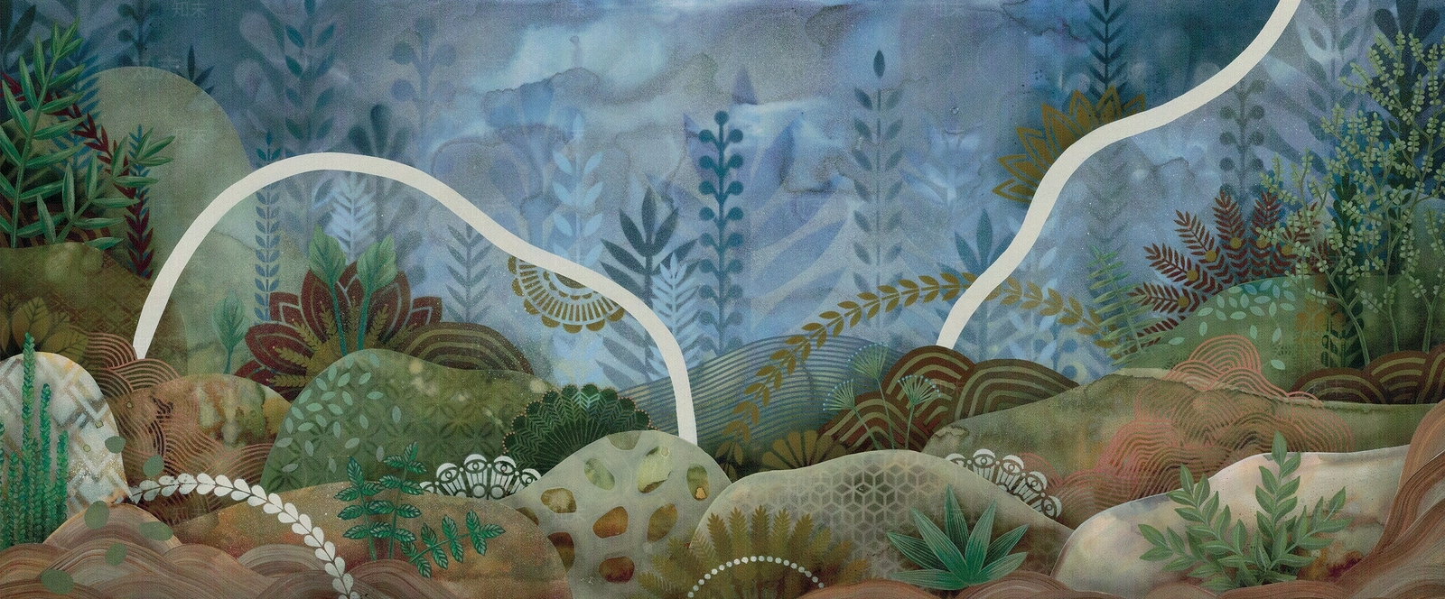 儿童卡通海洋壁画贴图下载【ID:1112465765】