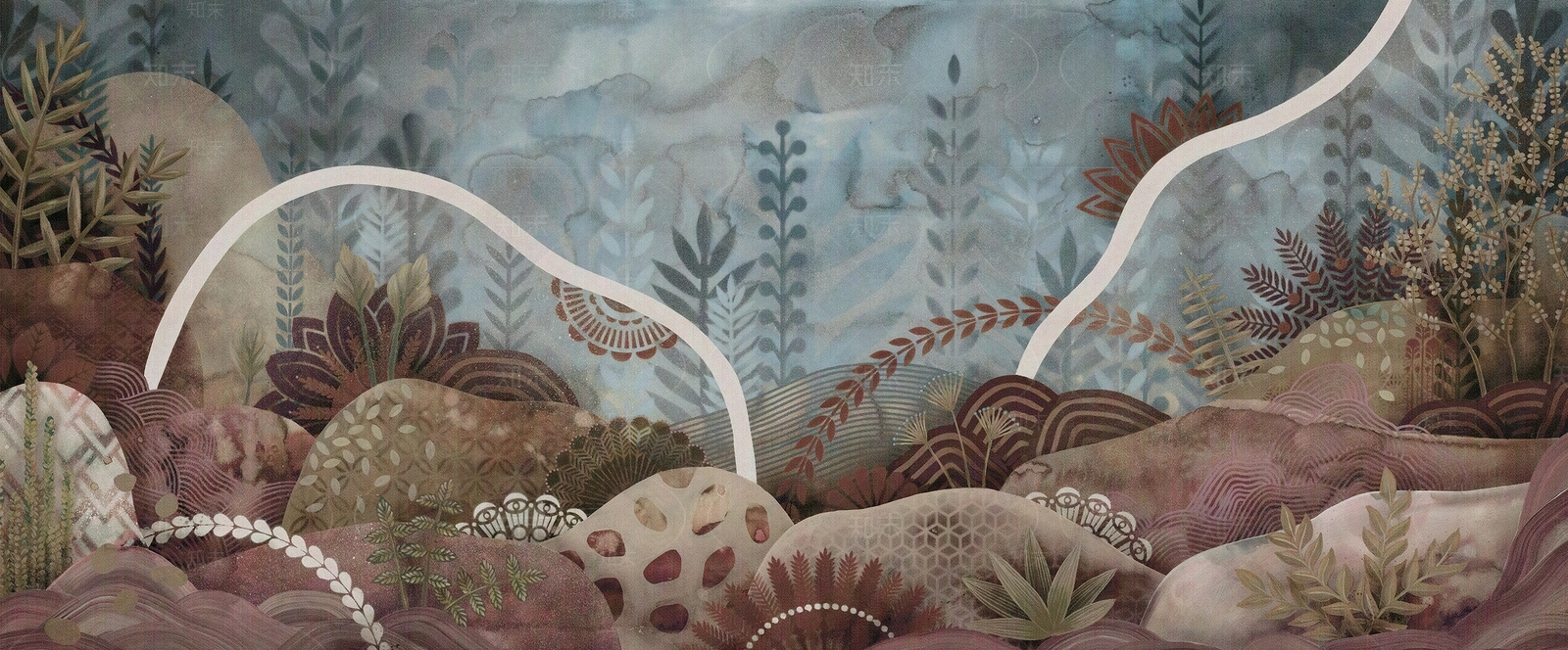 儿童卡通海洋壁画贴图下载【ID:1112465766】