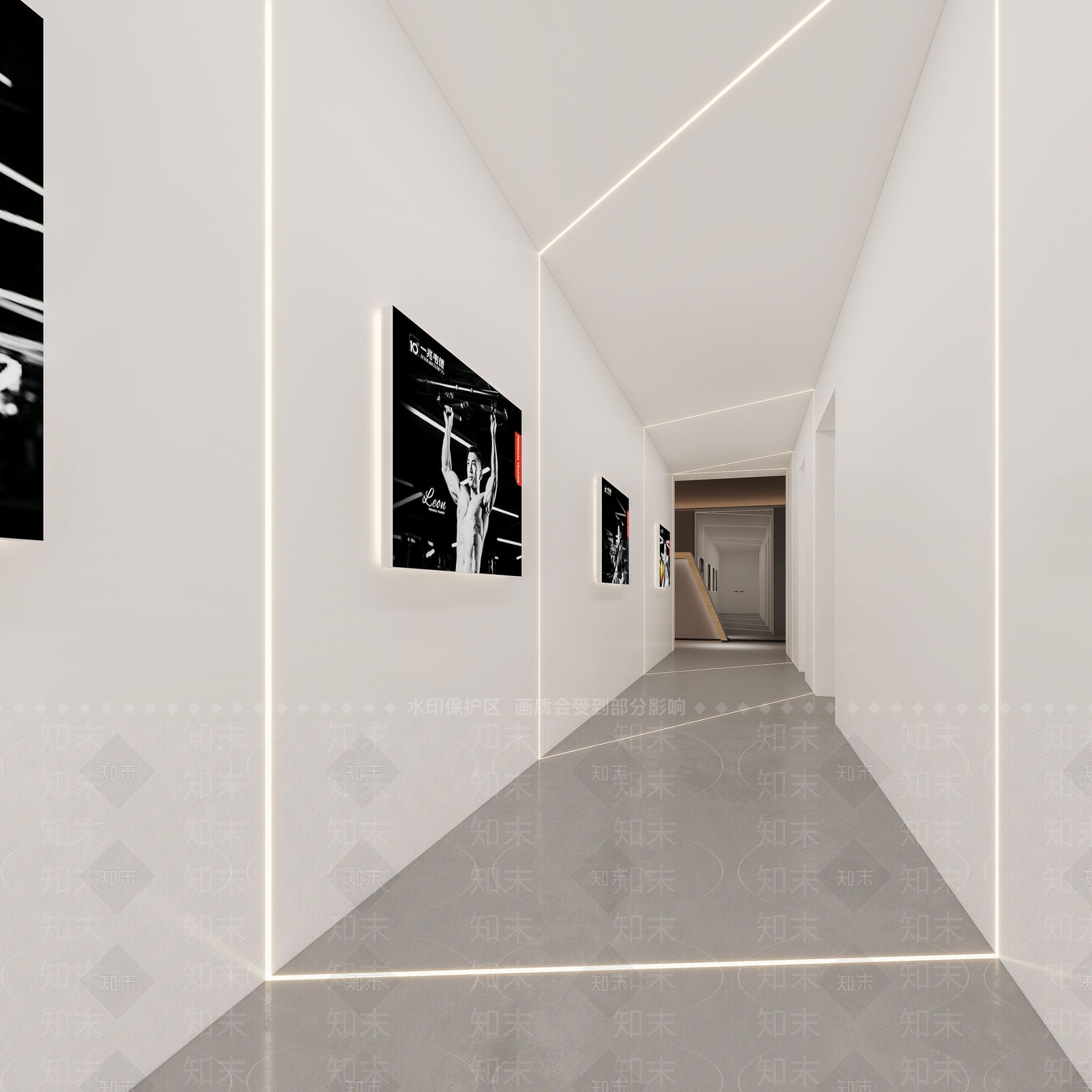 工业风健身房3D模型下载【ID:1112491469】