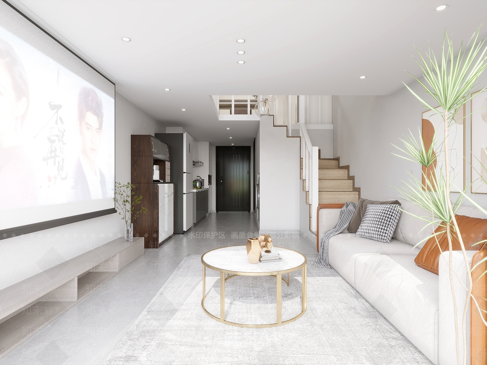现代单身公寓3D模型下载【ID:1112495994】