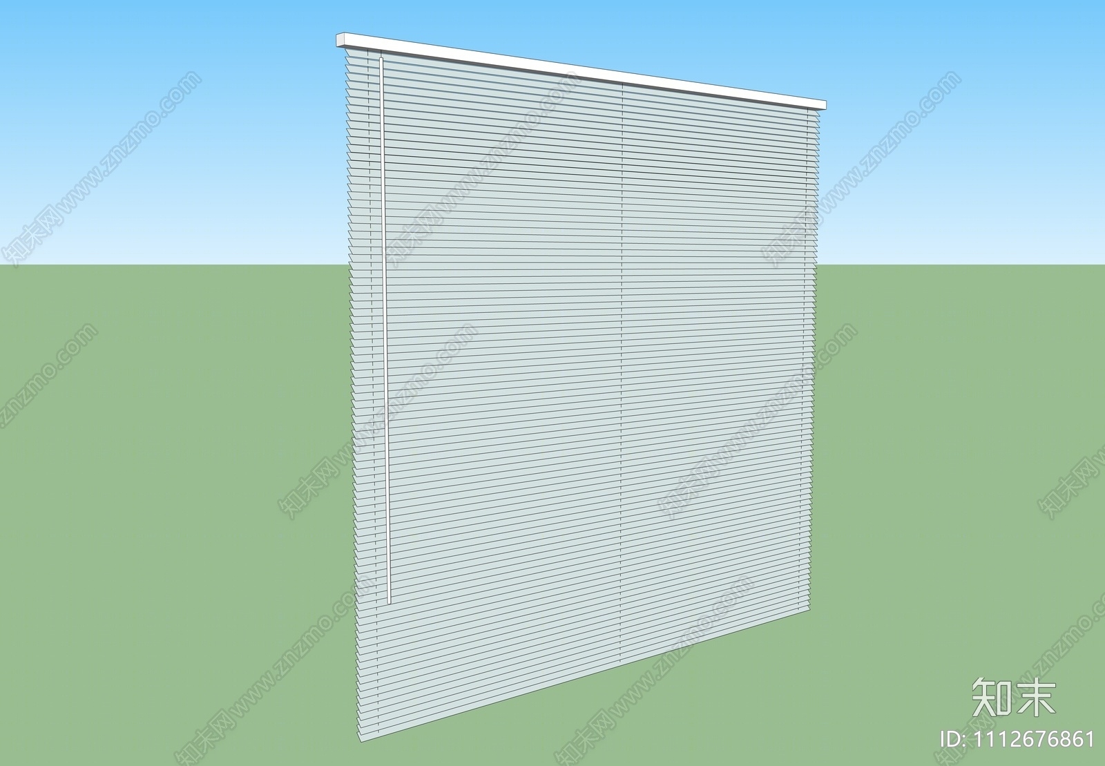 现代百叶帘SU模型下载【ID:1112676861】