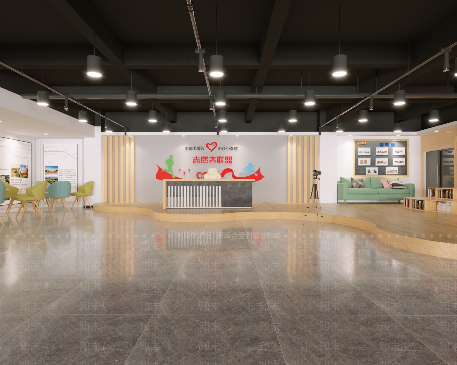 现代老年活动中心3D模型下载【ID:1112498719】