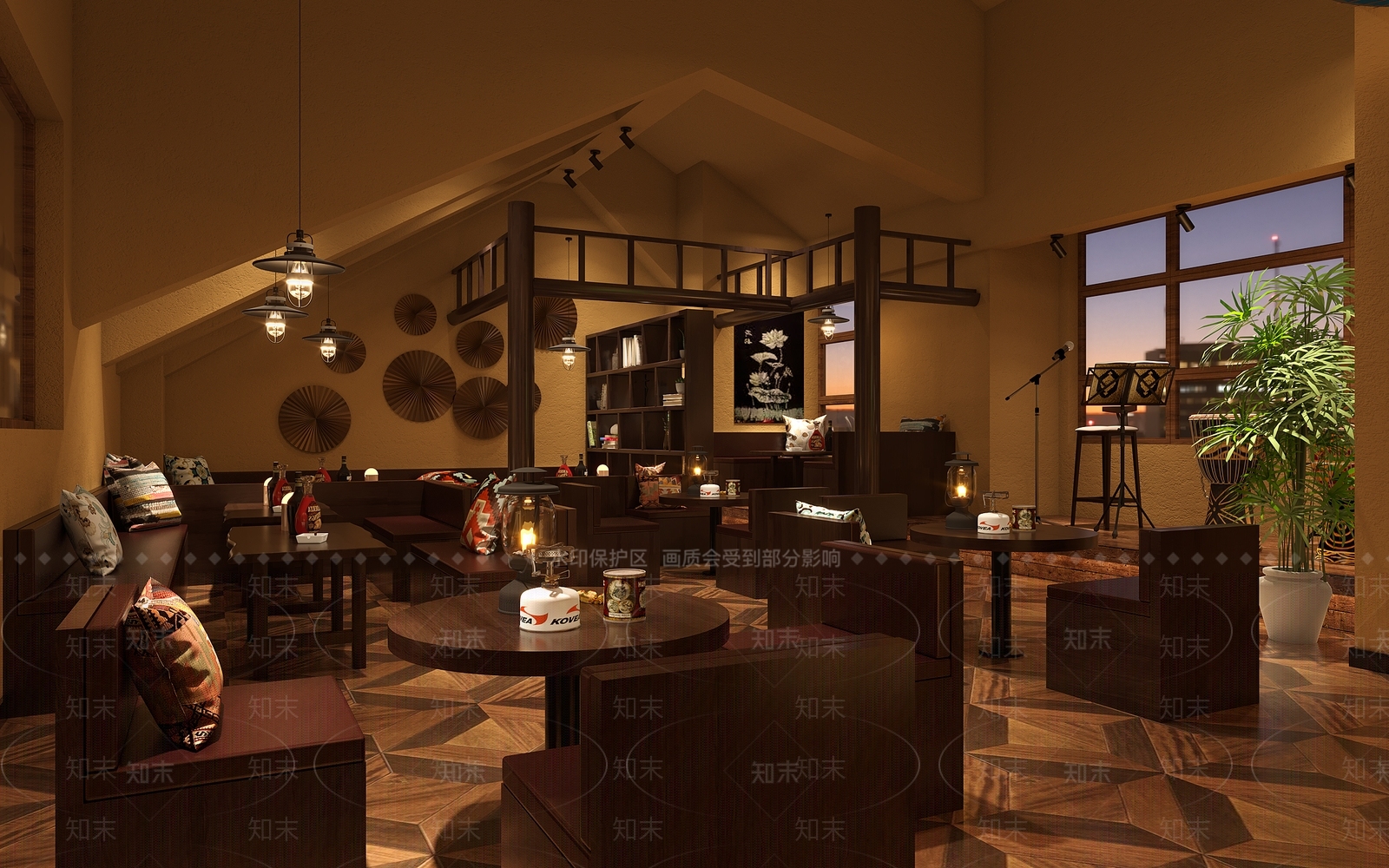 美式酒吧3D模型下载【ID:1112502404】