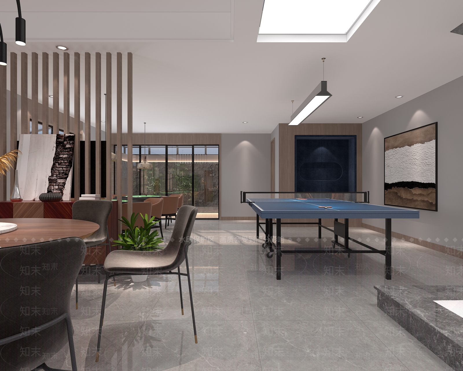 现代员工活动中心3D模型下载【ID:1112503156】