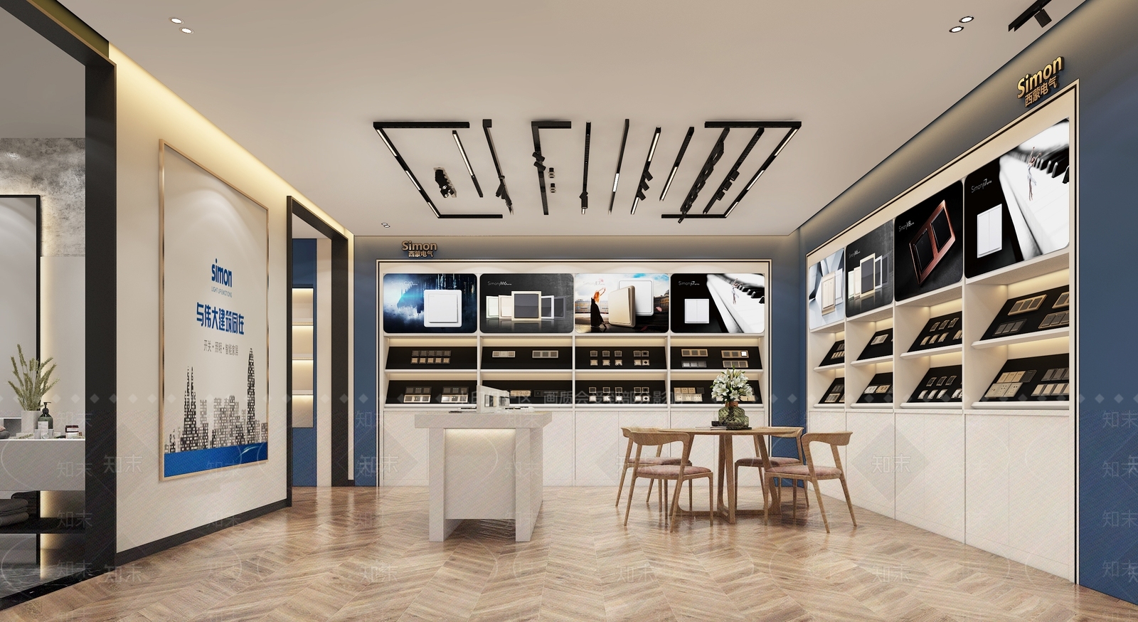现代开工插座专卖店3D模型下载【ID:1112518965】