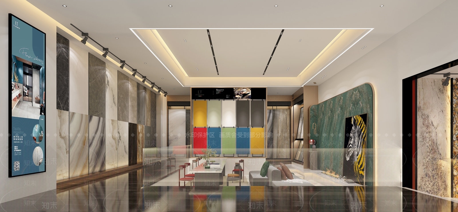 现代瓷砖专卖店3D模型下载【ID:1112533565】