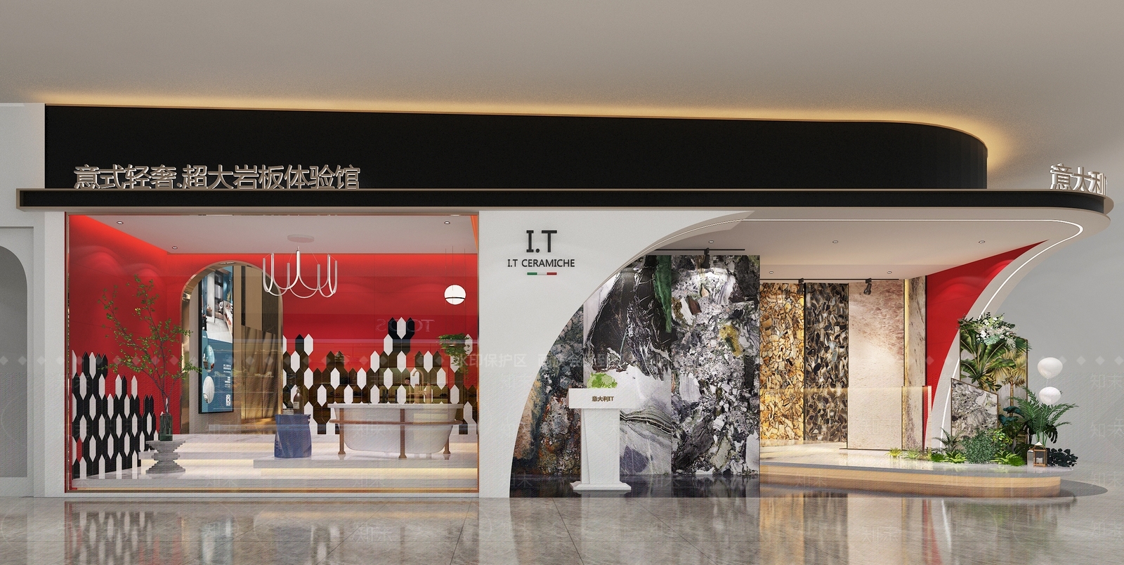 现代瓷砖专卖店3D模型下载【ID:1112533565】