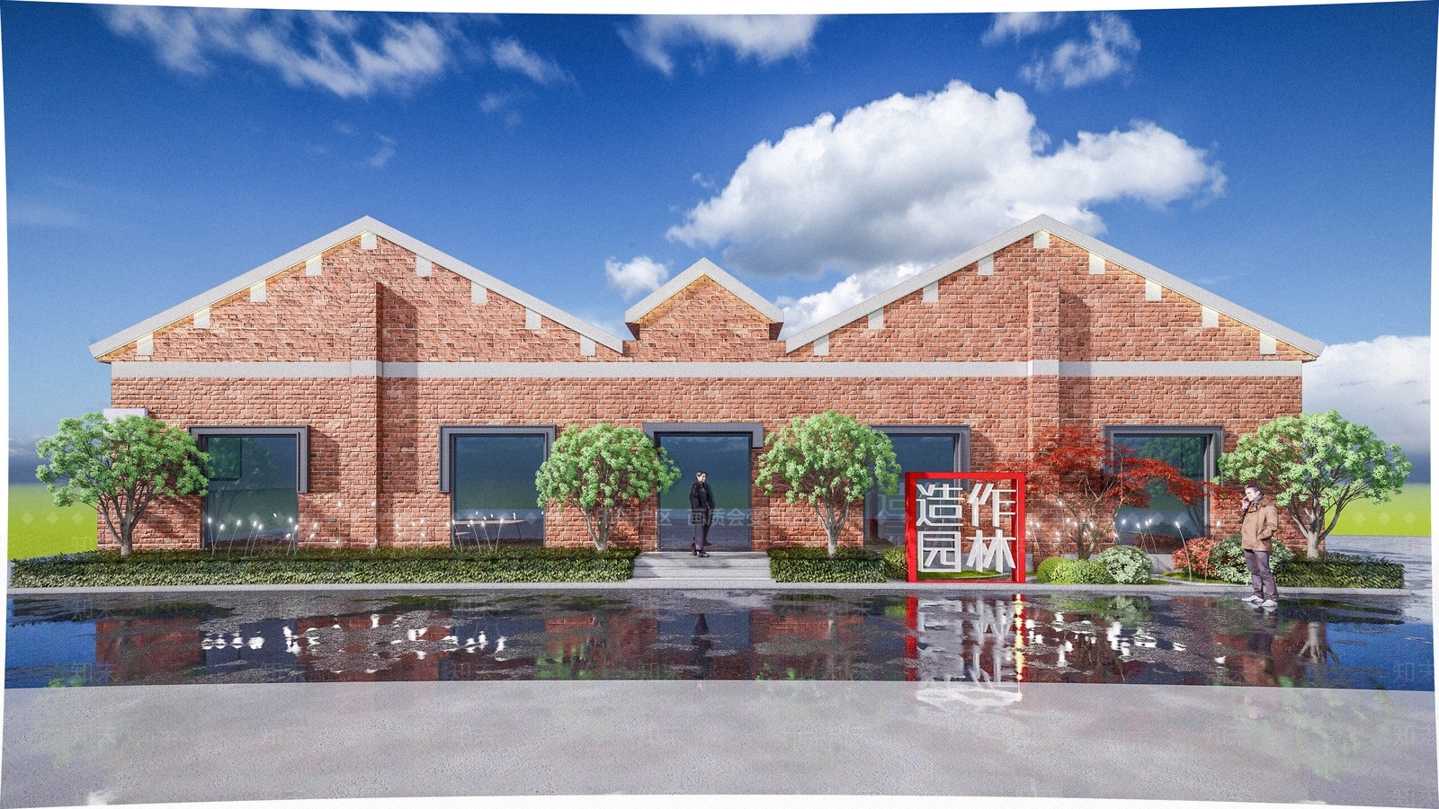 新中式其他商业建筑SU模型下载【ID:1112526719】