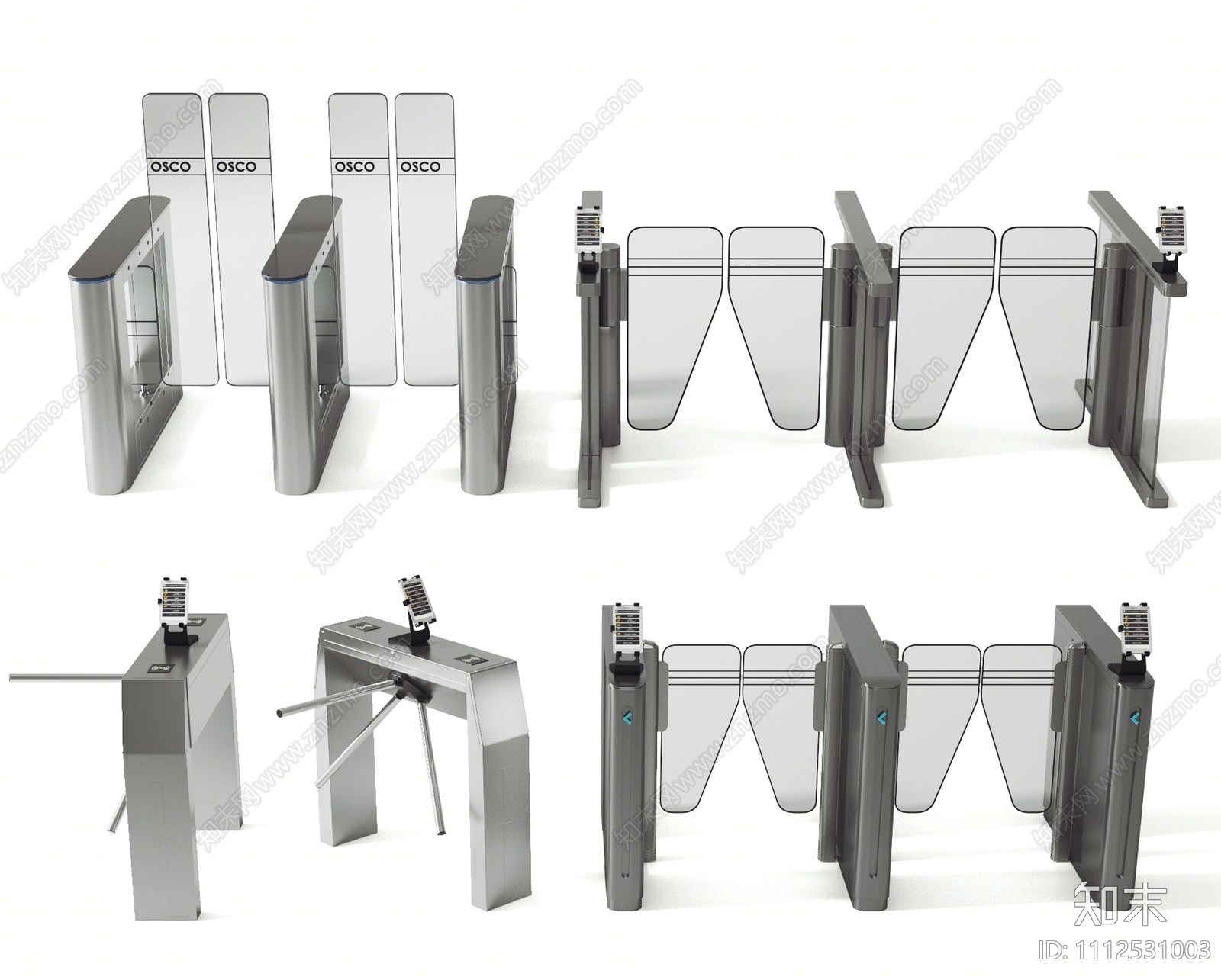现代闸机3D模型下载【ID:1112531003】