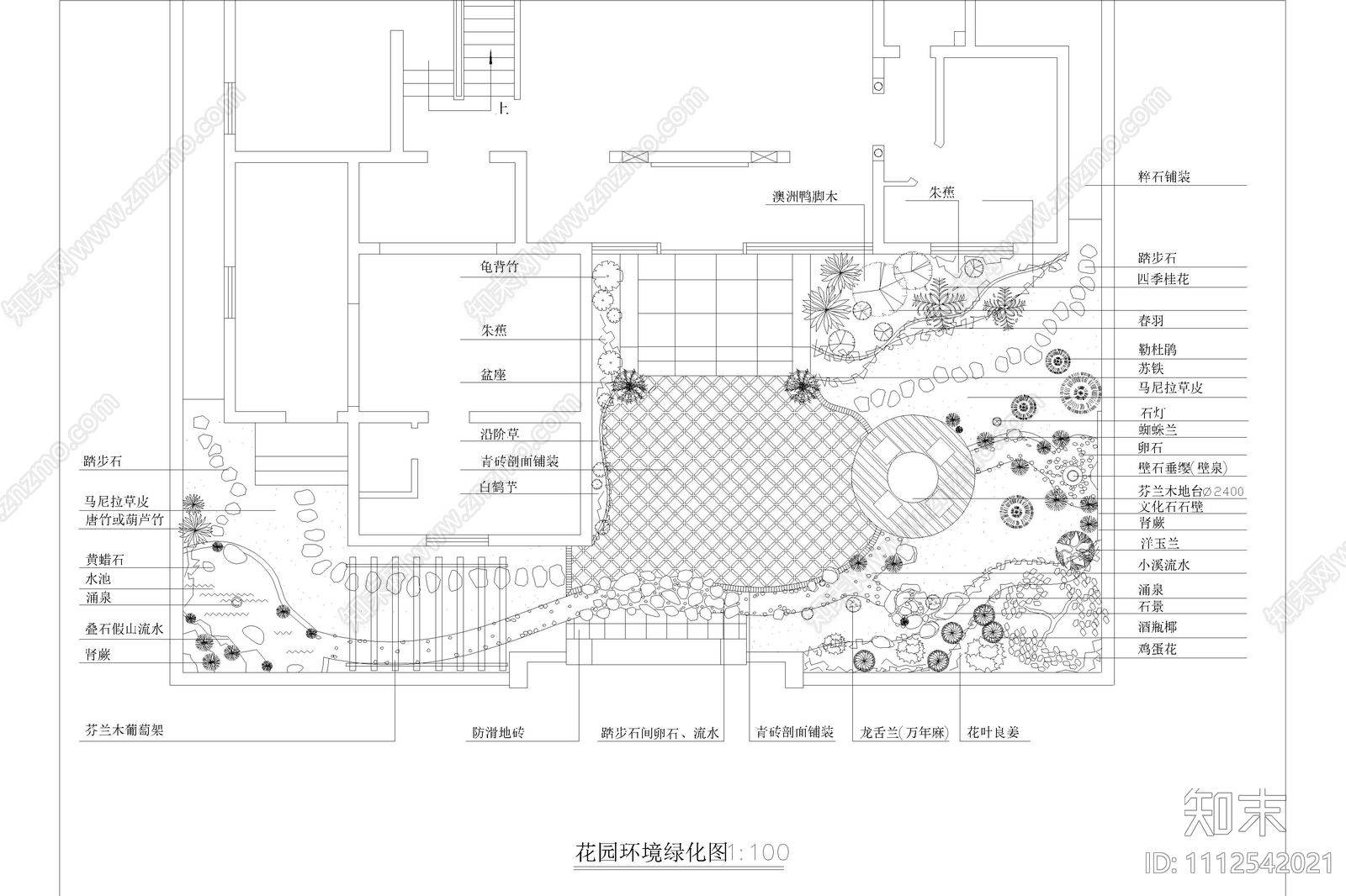 室内外环境装饰平面施工图下载【ID:1112542021】